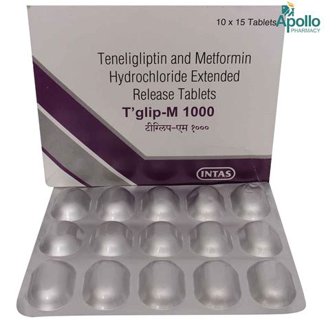 T GLIP M 1000MG TABLET 15'S Price, Uses, Side Effects, Composition ...