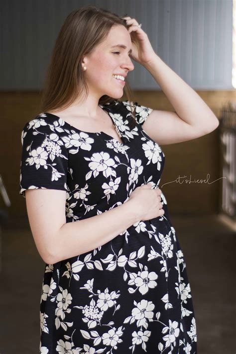 Sonata Dress Maternity Hack - Love Notions Sewing Patterns