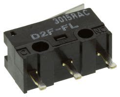 D2F-FL OMRON ELECTRONIC COMPONENTS, MICROSWITCH, HINGE LEVER, SPDT ...