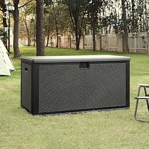 Ecohabor 150 Gallon Extra Large Deck Boxes, Resin Storage Boxes for ...