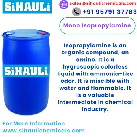Mono Isopropylamine | Sihauli Chemicals