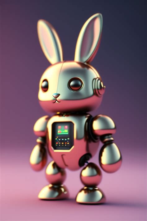 Lexica - A very cute robot bunny made from modular synthesizers, analog synthesizers, c4d render