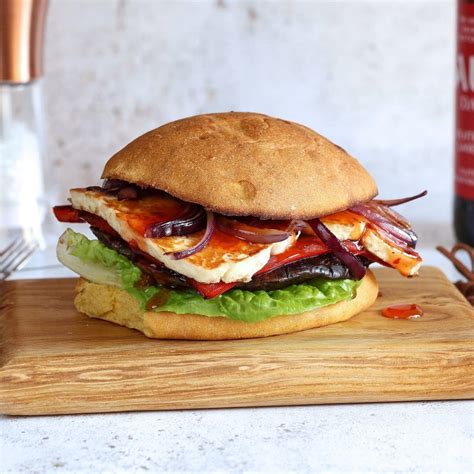 Easy Halloumi Burger – in a gluten free bun - Gluten Free Alchemist