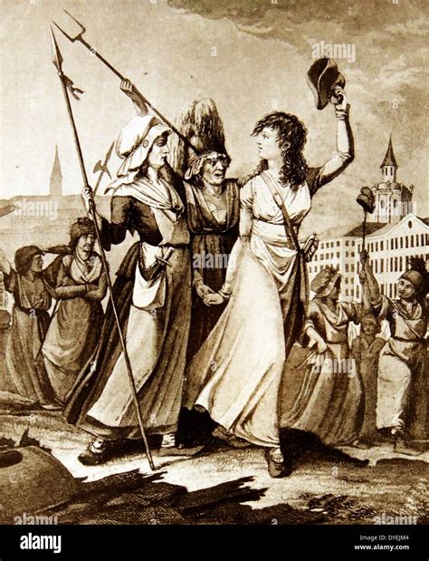 poisardes parisiennes 1789. The Women's March on Versailles, also Stock ...