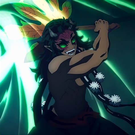 Karaku | Slayer anime, Anime demon, Demon art