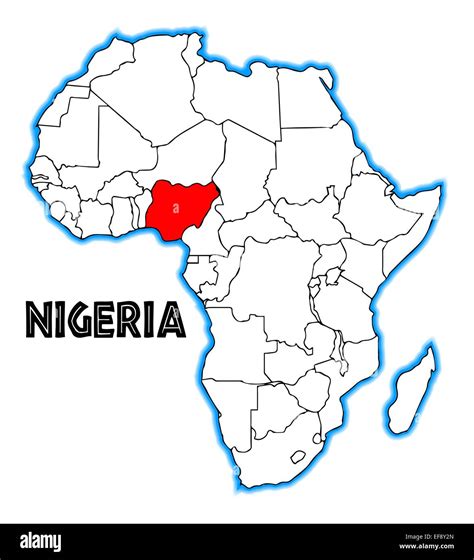 Nigeria On The Map Of Africa Map Of West Africa (showing Ghana, Côte