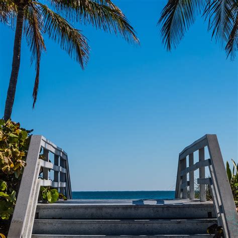 Steps to the beach in Hollywood North Beach Park, Hollywood, Florida. # ...
