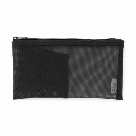 NYLON MESH PEN CASE WITH POCKET