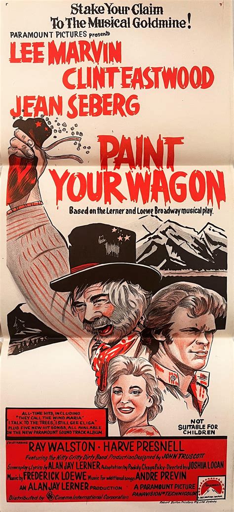 Lot - Paint Your Wagon 1969, Starring Lee Marvin, Clint Eastwood, Jean Seberg & Directed by ...