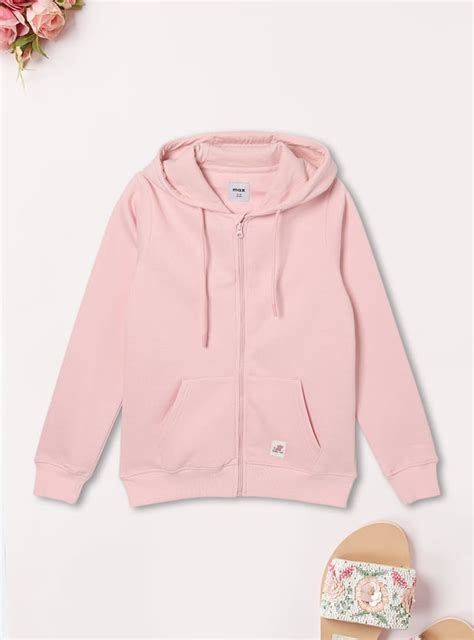Buy Girls Solid Hooded Sweatshirt Online at just Rs. 799.0 ...