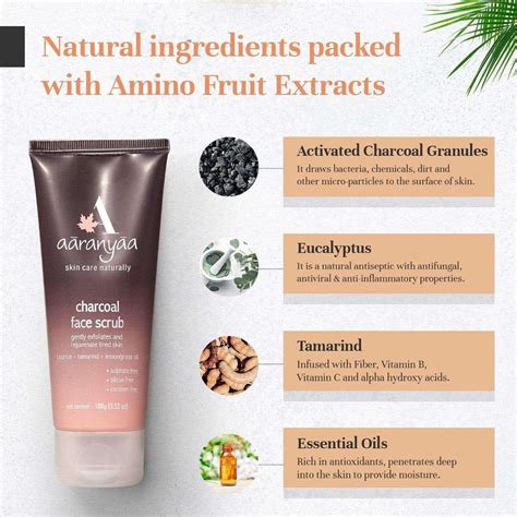 Charcoal Face Scrub For Men & Women | aaranyaa – aaranyaa skincare