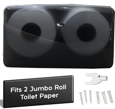 Amazon.com: SoNeat Jumbo Roll Toilet Paper Holder - Twin Plastic Toilet ...