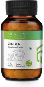 Merlion Naturals Ginger Tablets Zingiber officinale, All Natural, Pure ...