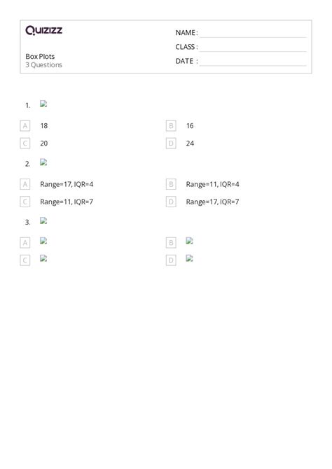 50+ Box Plots worksheets for 5th Class on Quizizz | Free & Printable