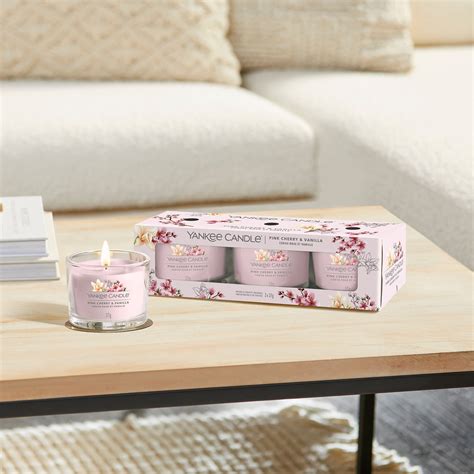 Yankee Candle 3 Pack Filled Votive Pink Cherry Vanilla – BEAUTE LUXE