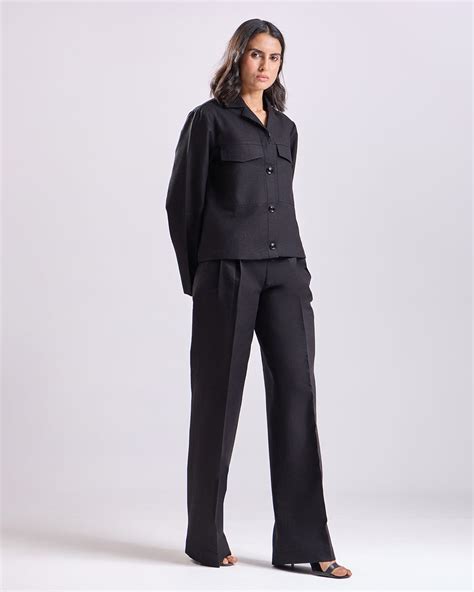 Black Co-ord Set for Women | Sheen Couture Party Pair – Sheen Couture ...