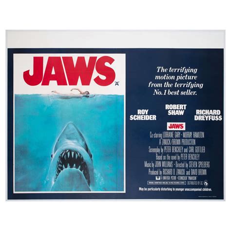 Jaws Original Uk Film Movie Poster, 1975, Roger Kastel in Antique Posters
