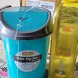 RATAN PLASTICWARE Euro Clean Table Top Small Mini Dustbin with Lid for ...