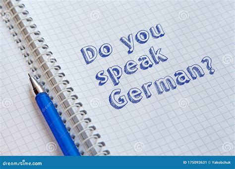 Do you speak German stock image. Image of font, quot - 175093631