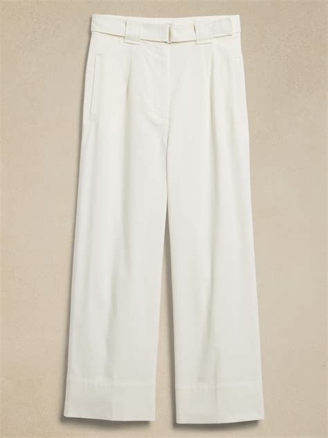 Oceanside Wide-Leg Cropped Pant | Banana Republic