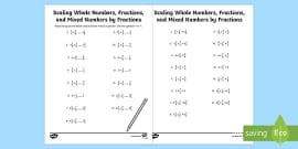 Improper Fractions and Mixed Numbers Activity for 3rd-5th Grade