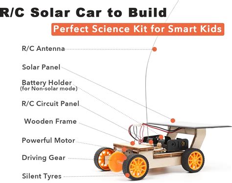 Buy Pica Toys Solar-Powered Car V1r, Wooden STEM Kit with Wireless ...