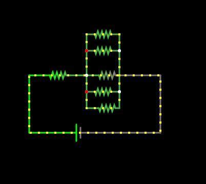 A resistor of 5Ω is connected in series with a parallel combination of ...