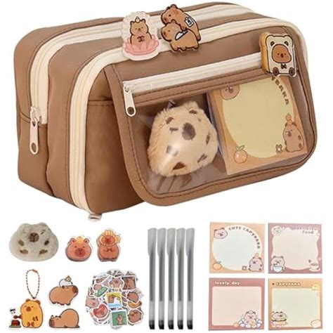 GUANGLU Cute Capybara Pencil Case, Capybara School Supplies, India | Ubuy