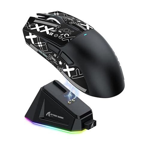 ATTACK SHARK X11 Gaming Mouse with Magnetic Charging Dock, PixArt ...