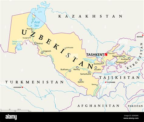 Uzbekistan Map Uzbekistan Travel Guide