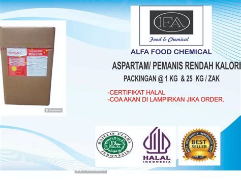 Jual ASPARTAM SINOSWEET PEMANIS BUATAN/GULA RENDAH KALORI /SWEETENER ...