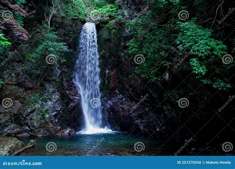 Koga Falls (Kobe City, Arima Onsen) Stock Photo - Image of spring ...