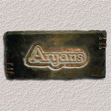 Nameplates - Engraved Natural Stone