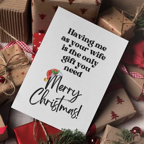 Printable Naughty Christmas Card Instant Download Having Me as Your ...
