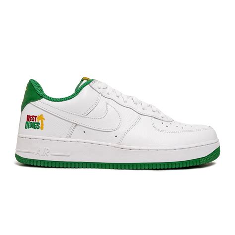 nike men air force 1 low retro qs white white classic green