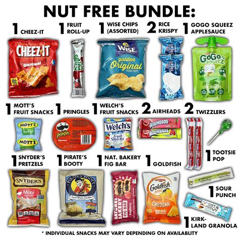 Fun Flavors Box Nut Free Snack Gift Box 20 Count Variety Pack Care ...