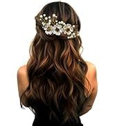 Buy Hair Flare 2199 Artificial Metal Comb Slide, Bridal Hair Pin ...