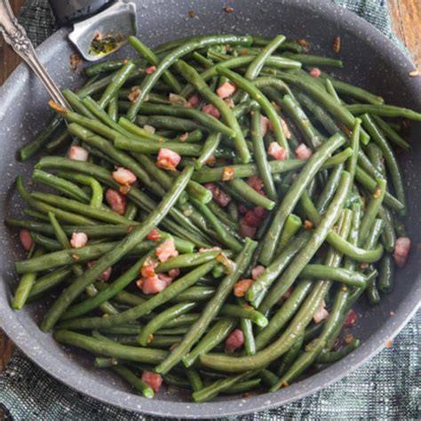 Pan Fried Green Beans with Bacon (Pancetta) Recipe - An Italian in my ...