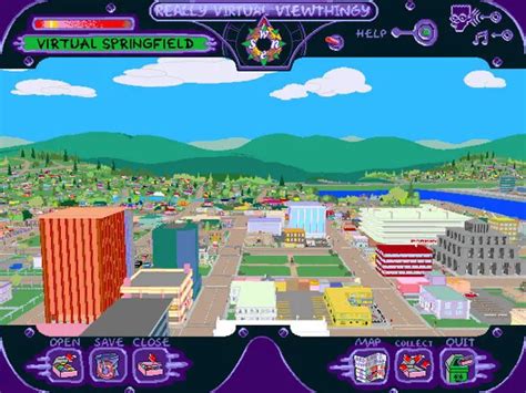 Image result for The Simpsons Virtual Springfield Game