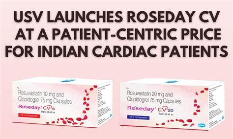 USV Launches Roseday CV at a Patient-Centric Price for Indian Cardiac ...