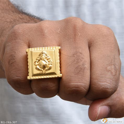 Rings for Men – 1 Gram Gold Ring for Men | Gents Ring Design at Soni ...