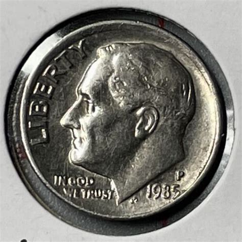 1985 P Dime, US Roosevelt Coin. Misaligned Obverse | Ubuy India