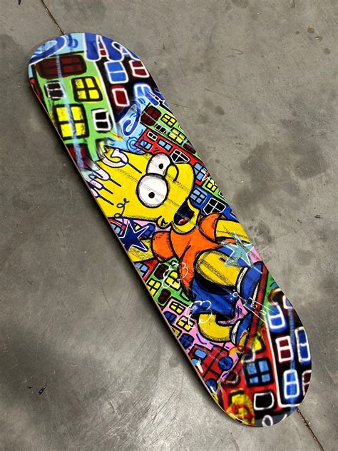 How To Draw Bart Simpson Skateboarding