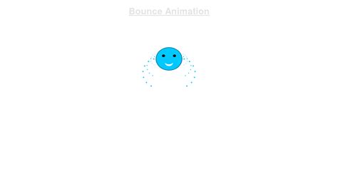Bounce Animation JavaScript 的图像结果