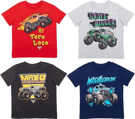 Personalized Monster Jam Breakout Boys' T-Shirt, Red - Walmart.com