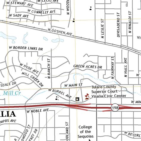 Visalia, CA (2021, 24000-Scale) Map by United States Geological Survey | Avenza Maps