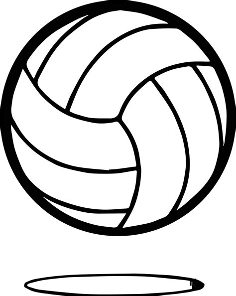 Volleyball Ball Up Coloring Page