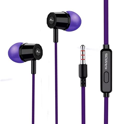 Kratos Thump Wired Earphones, Powerful Bass, HD Sound Quality Earphones ...