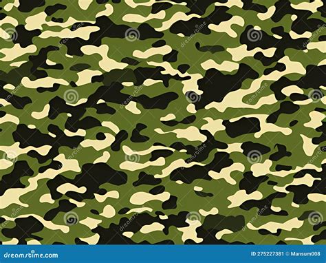 Color of Camouflage Pattern, Abstract Background Stock Illustration ...