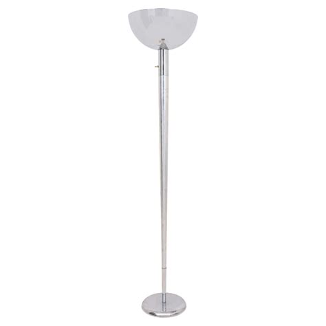 Art Deco Chrome Torchierre Floor Lamp at 1stDibs